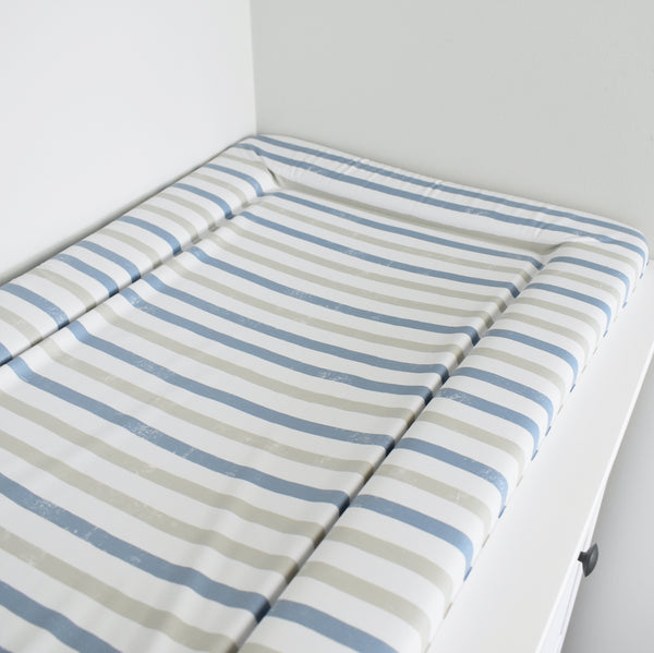 Standard Changing Mat - Stripes (Aqua)