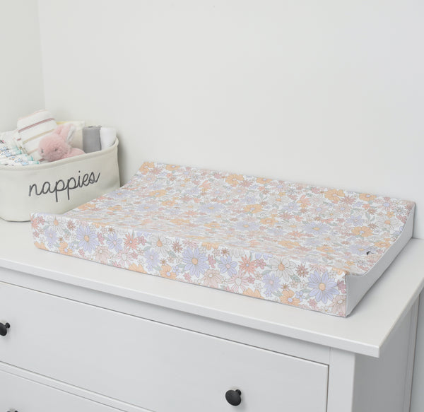 Anti-Roll Changing Mat - Retro Flowers