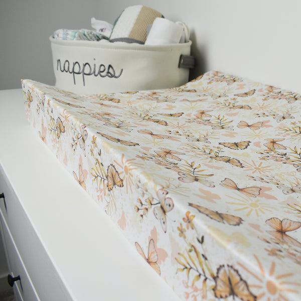 Anti-Roll Changing Mat - Boho Butterflies