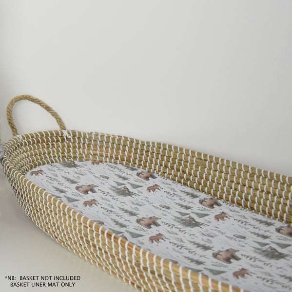 Basket Liner Mat - Woodlands (GREY)