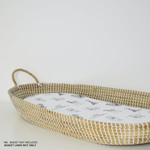 Basket Liner Mat - Safari Babies