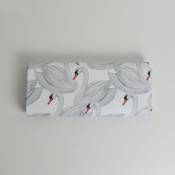 Travel Mat - Swans (WHITE)