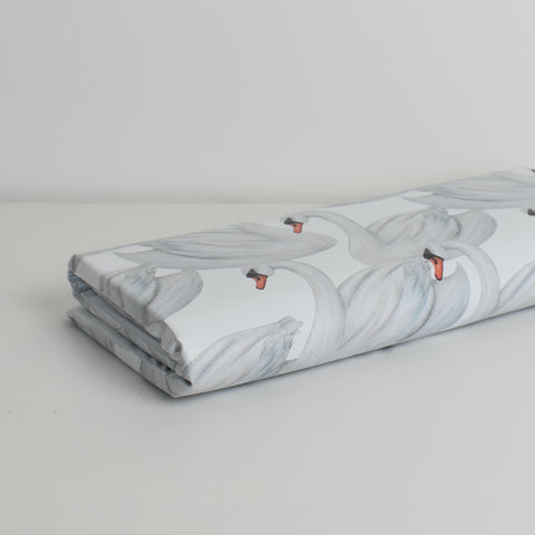 Travel Mat - Swans (WHITE)