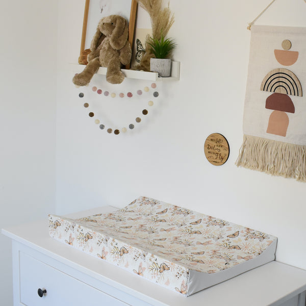 Anti-Roll Changing Mat - Boho Butterflies