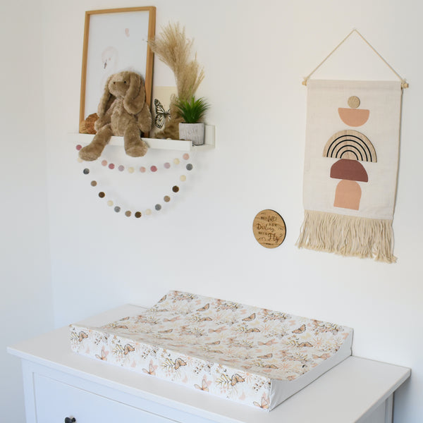 Anti-Roll Changing Mat - Boho Butterflies