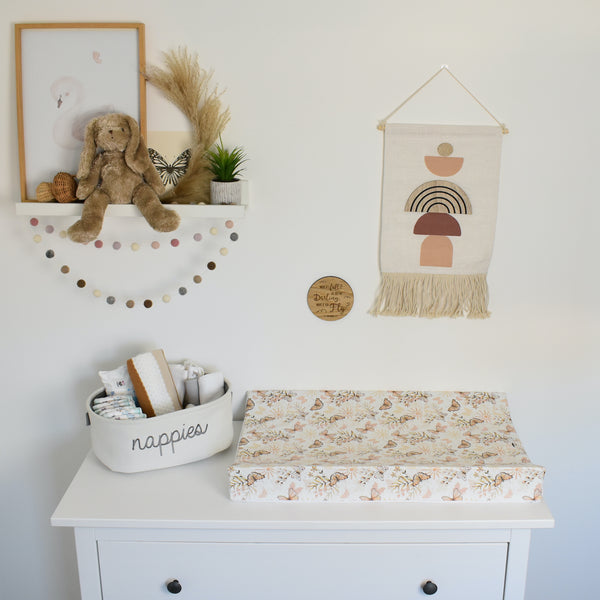 Anti-Roll Changing Mat - Boho Butterflies