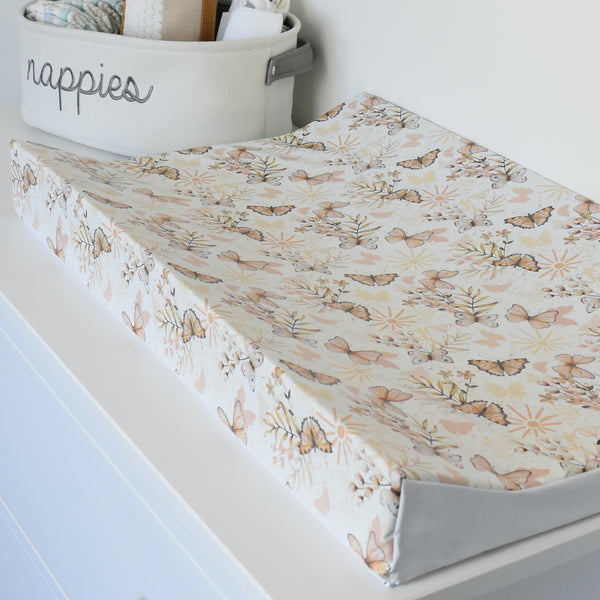 Anti-Roll Changing Mat - Boho Butterflies