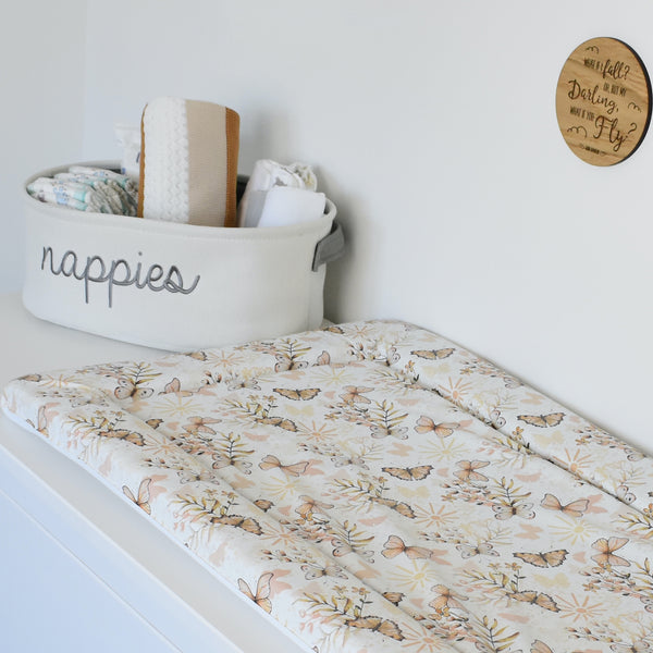 Standard Changing Mat - Boho Butterflies