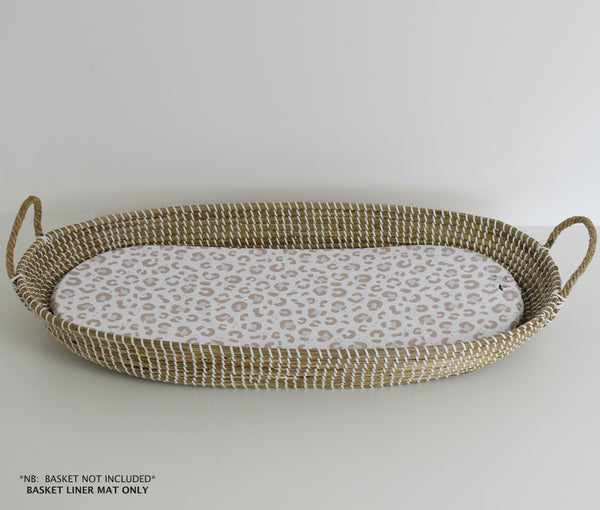 Basket Liner Mat - Leopard Print