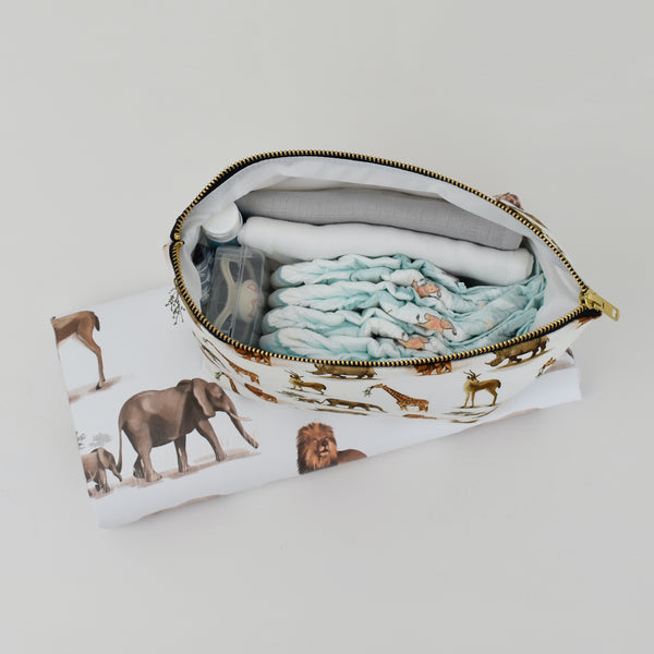 Baby Bag Pouch - Safari Wilderness