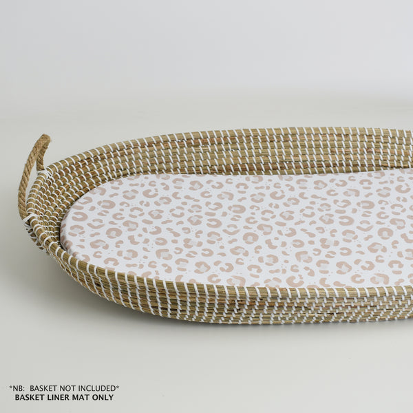 Basket Liner Mat - Leopard Print