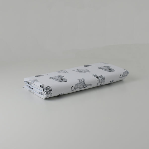 Travel Mat - Safari Babies (WHITE)