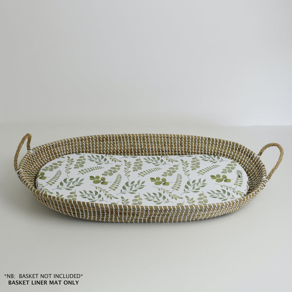 Basket Liner Mat - Eucalyptus Leaves