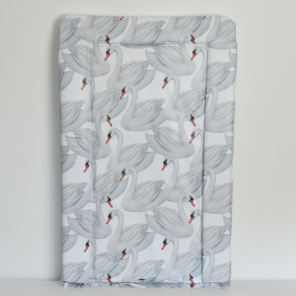 Standard Changing Mat - Swans (WHITE)