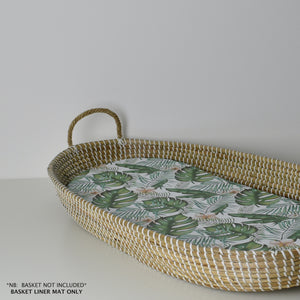 Basket Liner Mat - Jungle Palm Leaves