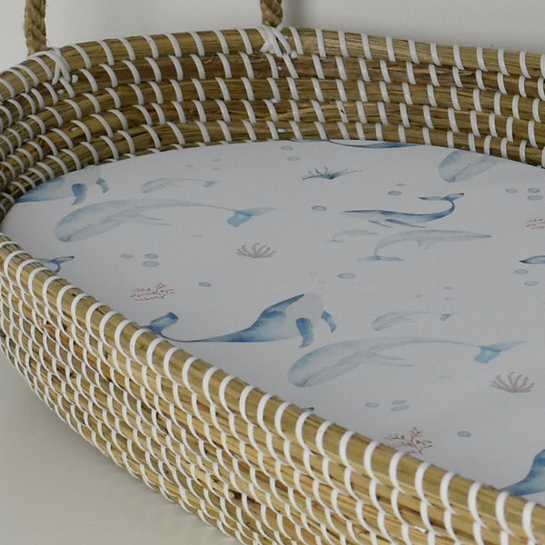 Basket Liner Mat - Whale