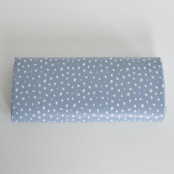 Travel Mat - Polka Dot Brush Strokes  (DUSTY BLUE)