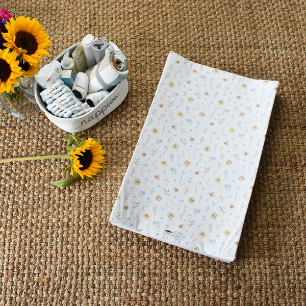 Anti-Roll Changing Mat - Wildflowers