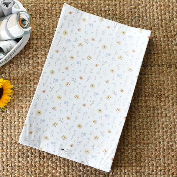 Anti-Roll Changing Mat - Wildflowers