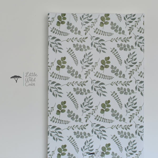 Anti-Roll Changing Mat - Eucalyptus Leaves